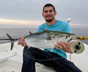 October False Albie Fishing From Shore