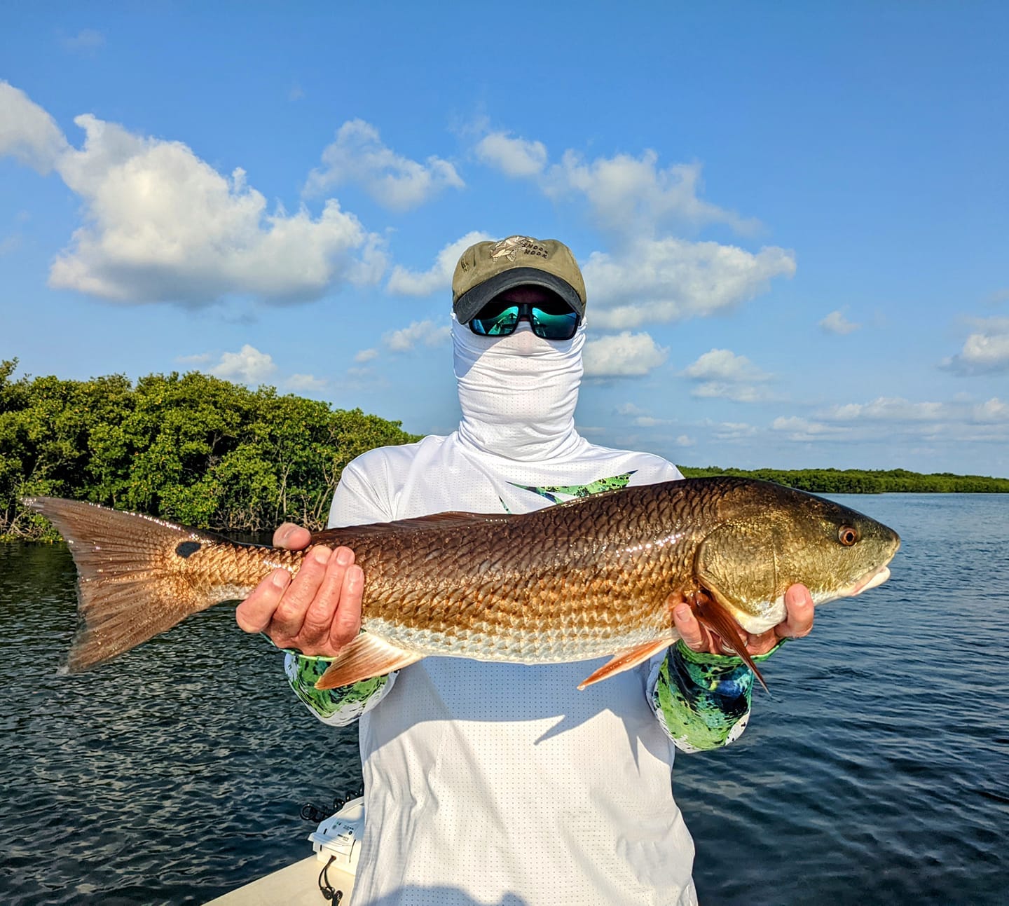 Beautiful day for chasing Redfish in the backcountry.
